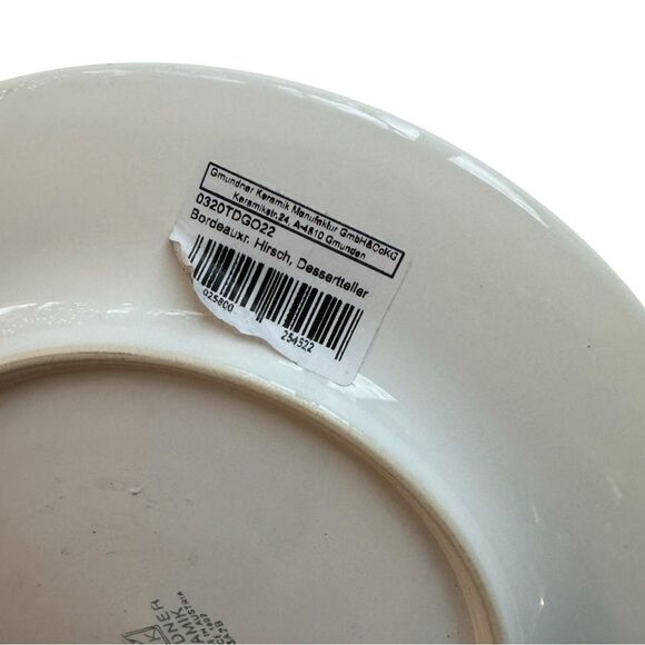 Ruby Red Deer Gourmet Breakfast Plate 8 5/8” Gmundner Keramik NWT - Picture 7 of 9